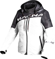 Macna Racoon,  textile jacket waterproof women,  color: Black/White,  size: S