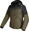 Macna Racoon,  textile jacket waterproof women,  color: Dark Green/Black,  size: M