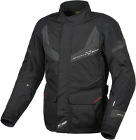 Macna Rancher,  textile jacket waterproof,  color: Black/Dark Grey,  size: XXL