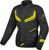 Macna Rancher,  textile jacket waterproof women,  color: Black/Neon-Yellow,  size: XXL