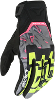 Macna Recon 2.0,  gloves,  color: Black/Neon-Yellow/Grey/Pink,  size: S