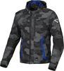 Macna Riggor Camo,  textile jacket waterproof,  color: Black/Blue/Grey,  size: 3XL
