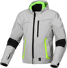 Macna Riggor,  textile jacket waterproof,  color: Light Grey/Neon-Yellow,  size: 3XL