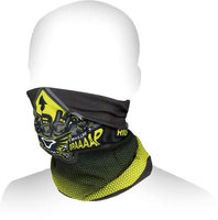 Macna Summer,  multifunctional headwear,  color: Black/Dark Grey/Yellow,  size: One Size