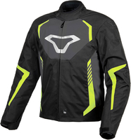 Macna Tazar,  textile jacket waterproof,  color: Black/Dark Grey/Neon-Yellow,  size: XL