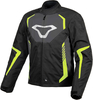 Macna Tazar,  textile jacket waterproof,  color: Black/Dark Grey/Neon-Yellow,  size: XS