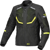 Macna Tondo,  textile jacket,  color: Black/Neon-Yellow,  size: XL