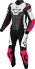 Macna Tracktix,  leather suit 2 pc. women,  color: Black/White/Pink,  size: 42
