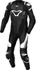 Macna Tronniq,  leather suit 1pcs. perforated,  color: Black/White,  size: 58