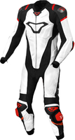 Macna Tronniq,  leather suit 1pcs. perforated,  color: White/Black/Red,  size: 58