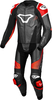 Macna Tronniq,  leather suit 2pcs.,  color: Black/Red,  size: 48