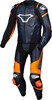 Macna Tronniq,  leather suit 2pcs.,  color: Dark Blue/Orange/Black,  size: 46