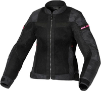Macna Velotura Camo,  textile jacket women,  color: Black/Grey,  size: XL