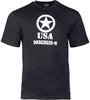 Mil-Tec Allied-Star,  t-shirt,  color: Black,  size: L