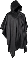 Mil-Tec Vinyl,  poncho,  color: Black,  size: One Size