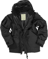 Mil-Tec Wet Protection,  textile jacket,  color: Black,  size: XXL