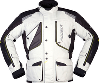 Modeka Aeris,  textile jacket,  color: Light Grey/Black,  size: 4XL