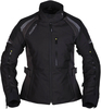 Modeka Amberly,  textile jacket waterproof women,  color: Black/Dark Grey,  size: 32