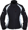 Modeka Amberly,  textile jacket waterproof women,  color: Black/White,  size: 32