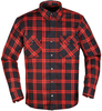 Modeka Colden,  textile jacket/shirt,  color: Black/Red,  size: L