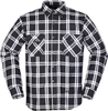 Modeka Colden,  textile jacket/shirt,  color: Black/White,  size: S