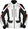 Modeka Elaya,  textile jacket women,  color: Light Grey/Black,  size: 34