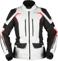 Modeka Elaya,  textile jacket women,  color: Light Grey/Black,  size: 34
