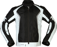 Modeka Khao Air,  textile jacket waterproof,  color: Black/Light Grey,  size: Short 3XL