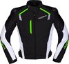Modeka Lineos,  textile jacket,  color: Black/White/Neon-Green,  size: XL