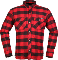 Modeka Nooner,  jacket/shirt,  color: Red/Black,  size: XL