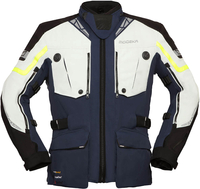 Modeka Panamericana II,  textile jacket waterproof,  color: Dark Blue/Light Grey/Black,  size: 4XL