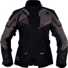 Modeka Panamericana II,  textile jacket waterproof women,  color: Black/Dark Grey,  size: 38