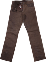 Modeka Stemp,  leather jeans women,  color: Brown,  size: 38