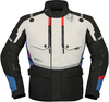Modeka Trohn,  textile jacket waterproof,  color: Black/White/Blue,  size: 4XL