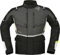 Modeka Trohn,  textile jacket waterproof,  color: Dark Grey/Black/White,  size: L