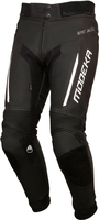 Modeka Valyant,  leather pants,  color: Black/White,  size: 56