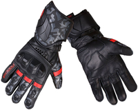 Modeka Valyant Pro,  gloves,  color: Black/Red,  size: 8