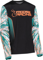Moose Racing Agroid S22,  jersey youth,  color: Orange/Black,  size: L