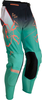 Moose Racing Agroid S22,  textile pants,  color: Black/White/Light Green,  size: 36