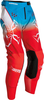 Moose Racing Agroid S22,  textile pants,  color: Light Blue/White/Red,  size: 42