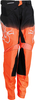 Moose Racing Agroid S22,  textile pants youth,  color: Orange/White/Black,  size: 22