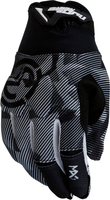 Moose Racing MX1 S22,  gloves youth,  color: Black/Grey/White,  size: M