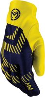 Moose Racing MX2 S22,  gloves,  color: Dark Blue/Yellow,  size: L