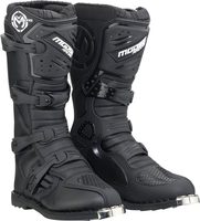 Moose Racing Qualifier MX,  boots,  color: Black,  size: 8 US