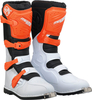 Moose Racing Qualifier MX,  boots,  color: Orange/White/Black,  size: 7 US
