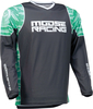 Moose Racing Qualifier S22,  jersey,  color: Black/Light Green/White,  size: 4XL