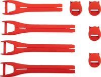 Moose Racing Qualifier,  straps,  color: Red,  size: 7-9