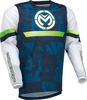Moose Racing Sahara S22,  jersey,  color: Blue/Green/White,  size: 3XL