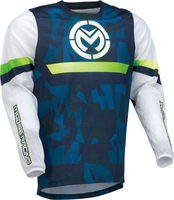 Moose Racing Sahara S22,  jersey,  color: Blue/Green/White,  size: L