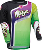 Moose Racing Sahara S22,  jersey,  color: Green/Purple/Black,  size: L